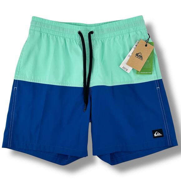 Quiksilver Butt Logo Volley Swim Trunks Shorts Mens Size Small - Picture 1 of 6